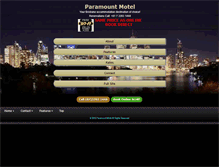 Tablet Screenshot of paramountmotel.com.au